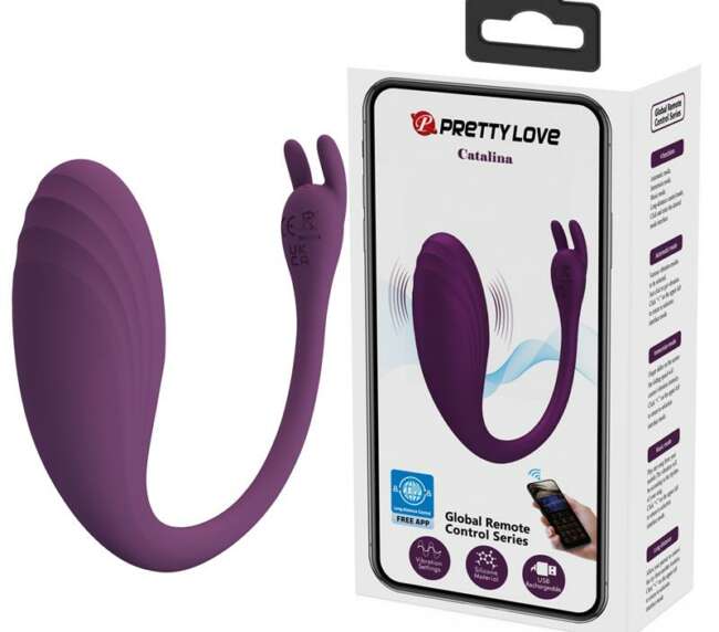 Catalina Vibrating Egg with APP Purple