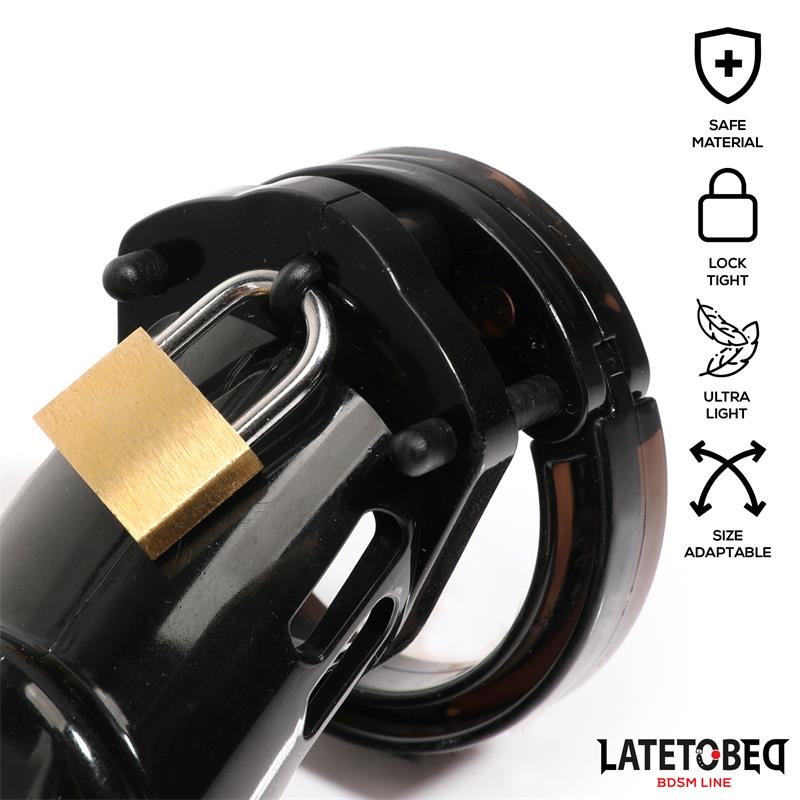 Chastity Penis Cage Long Black – Image 3