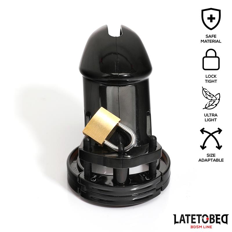 Chastity Penis Cage Long Black – Image 7