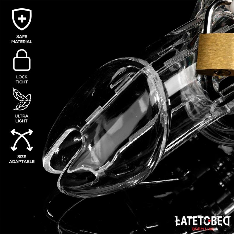 Chastity Penis Cage Long Clear – Image 3