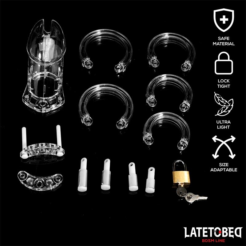 Chastity Penis Cage Long Clear – Image 4