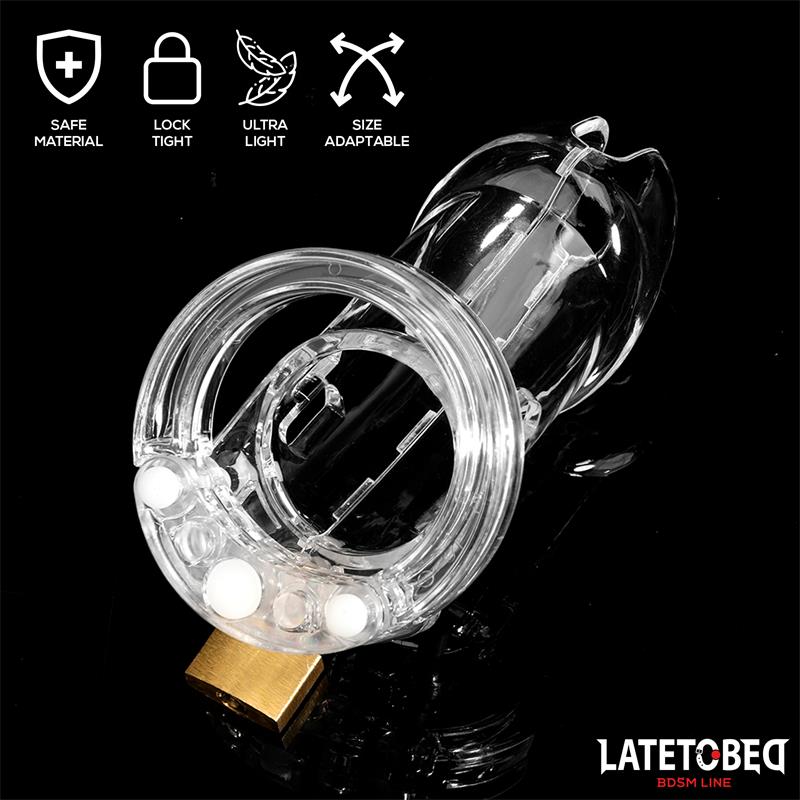 Chastity Penis Cage Long Clear – Image 5