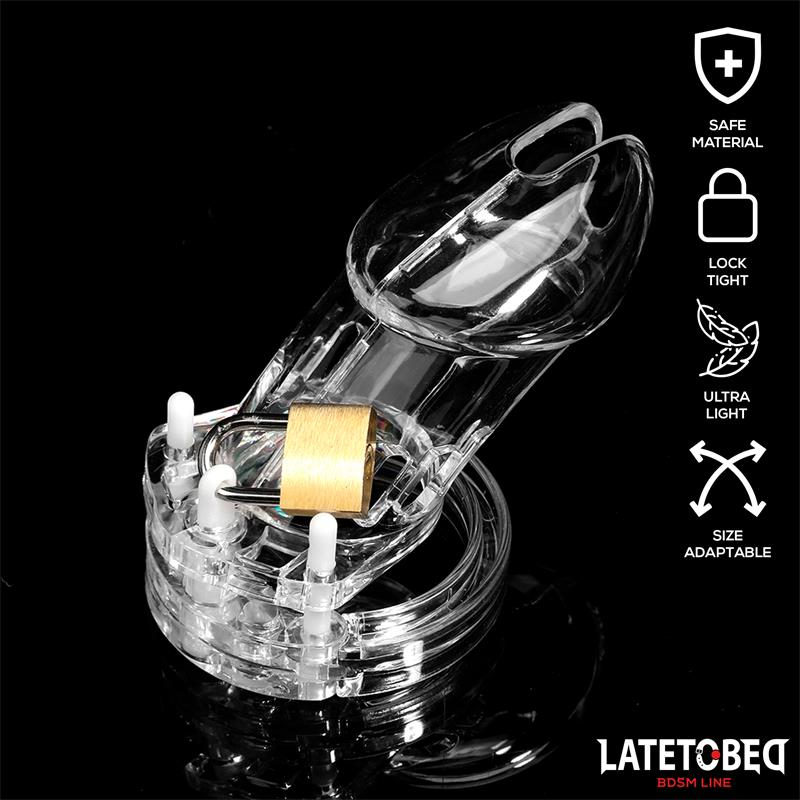 Chastity Penis Cage Long Clear – Image 6