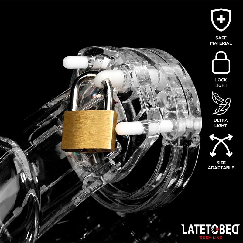 Chastity Penis Cage Long Clear – Image 7