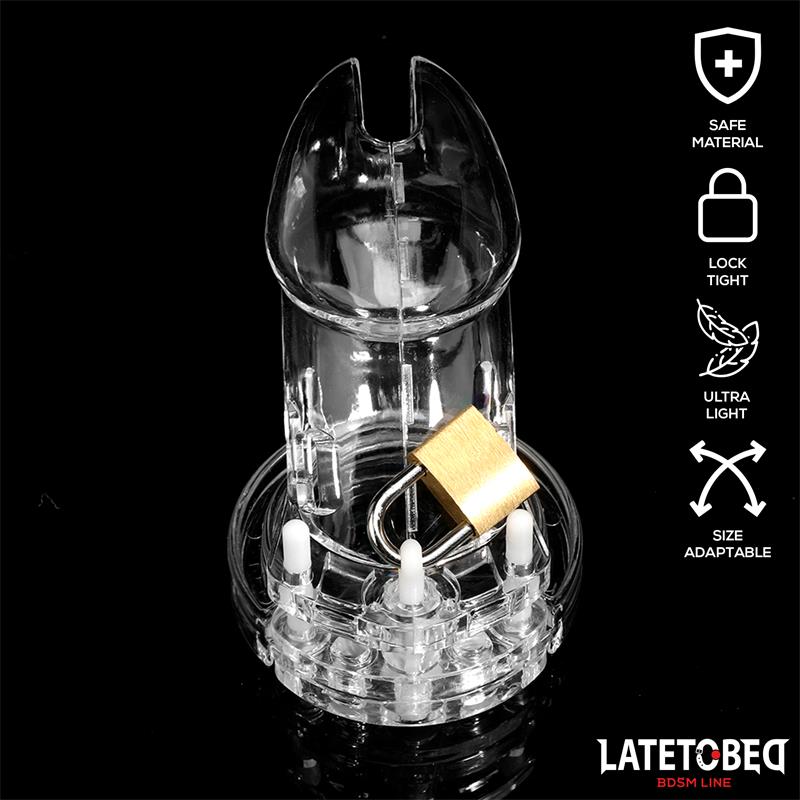 Chastity Penis Cage Long Clear – Image 8