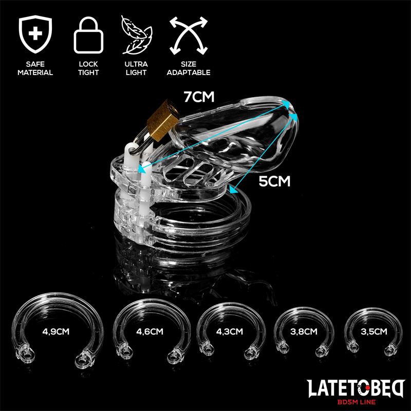 Chastity Penis Cage Short Clear – Image 5