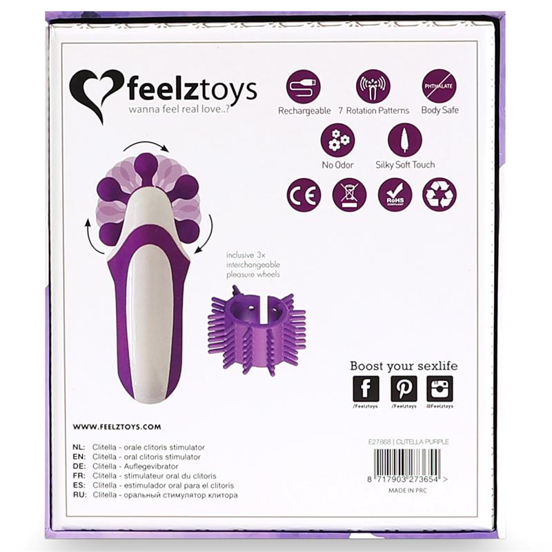 Clitella Oral Sex Clitoral Stimulator Purple – Image 7