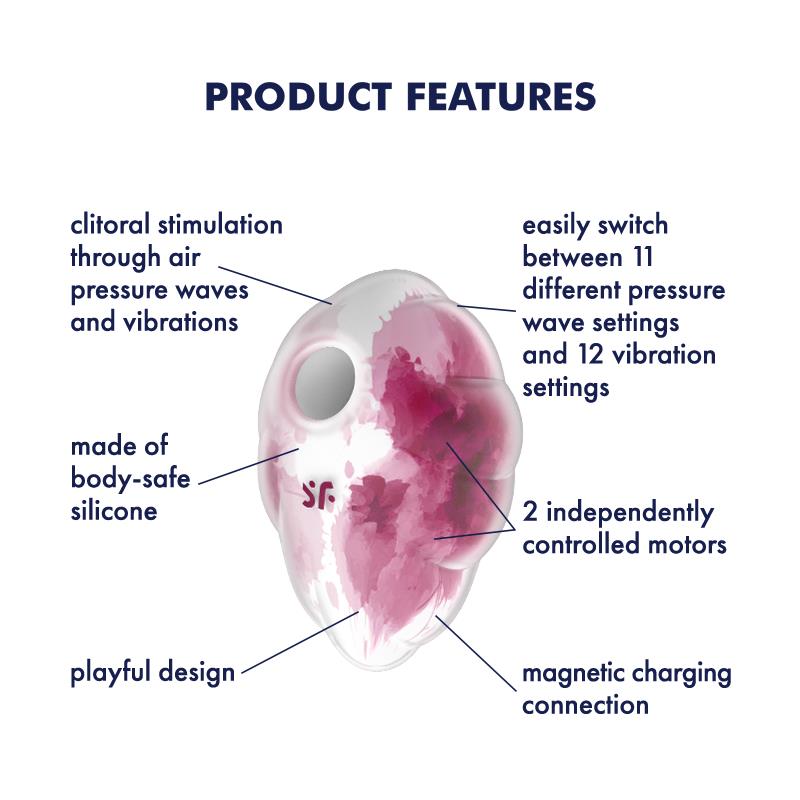 Cloud Dancer Clit Sucker and Vibe Red Print – Image 5