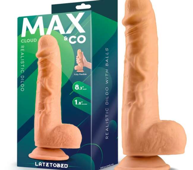 Cloud Realistic Dildo with Testicles 8.3 Flesh