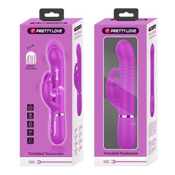 Coale Thrusting and Rotating Rabbit Vibrator USB – Image 4