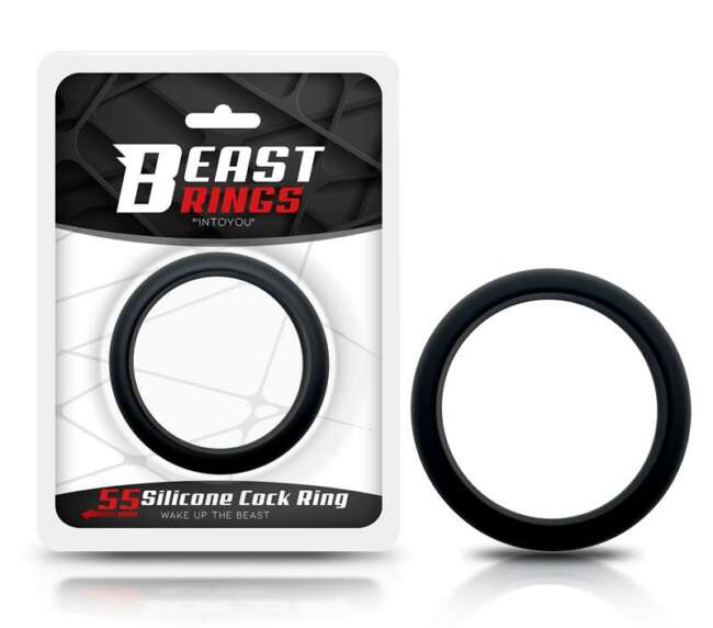 Cock Ring Solid Silicone 5.5 cm Black