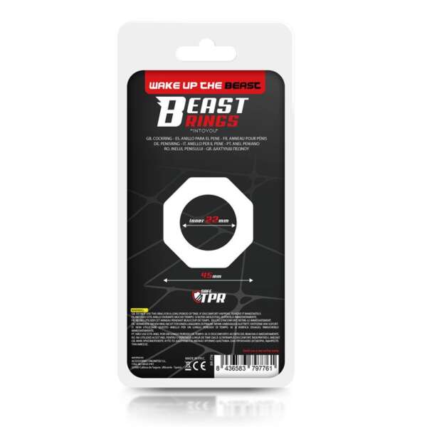 Cock Ring Super Flexible Polygon 2.2 cm Clear – Image 4