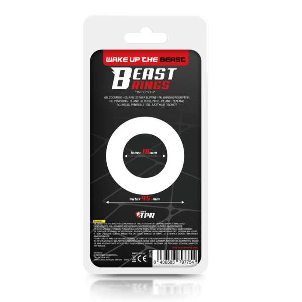 Cock Ring Super Flexible Striped 1.9 cm Clear – Image 3