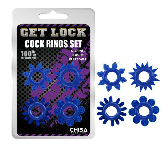 Cock Rings Set-blue