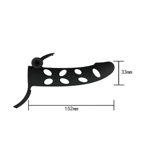 Cock Sleeve with Bullet Black – Image 3