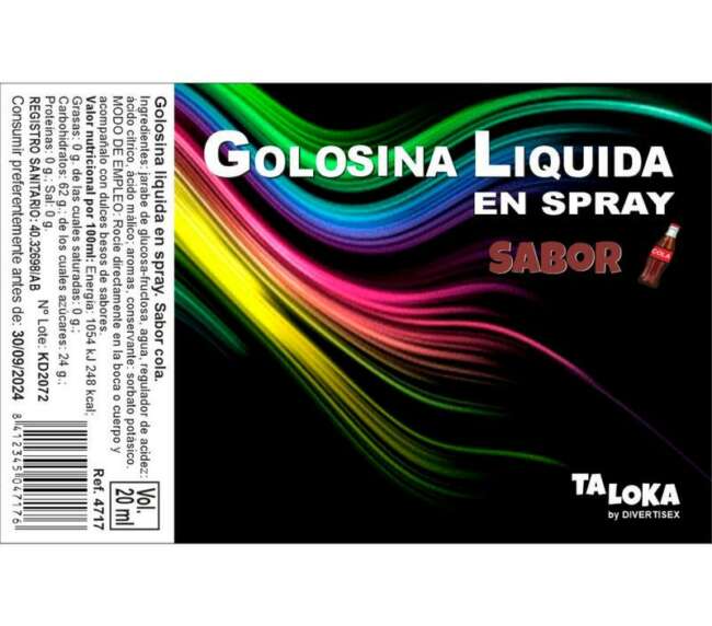 Cola Flavored Liquid Candy Spray 20 ml