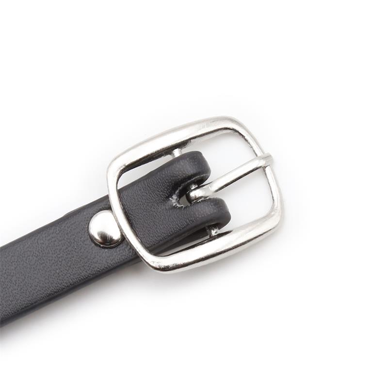 Collar with Hoop and Bell Black – Image 4