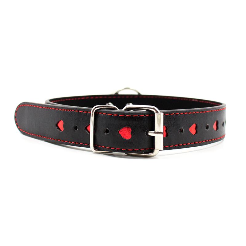 Collar with Metal Leash Black/Red – Image 5