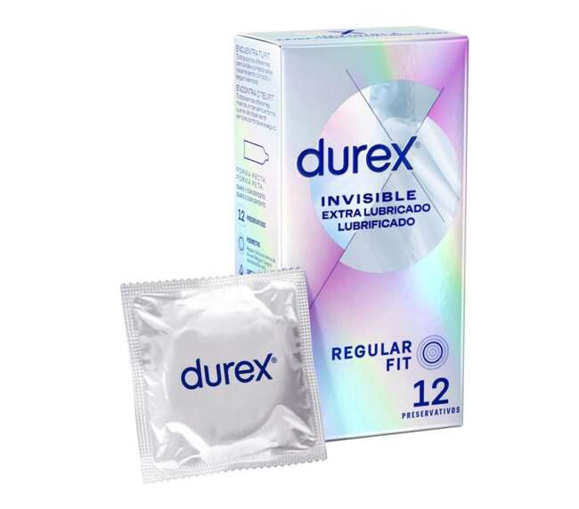 Condoms Invisible Extra Lub 12ud