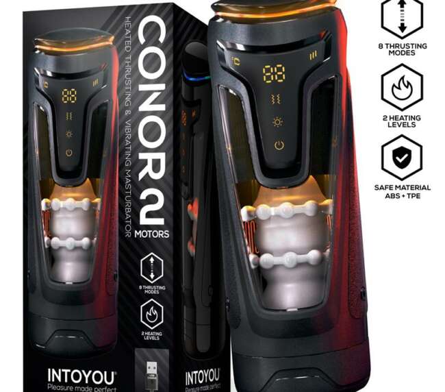 Conor Male Masturbator with Thrusting, Vibration and Heat Function