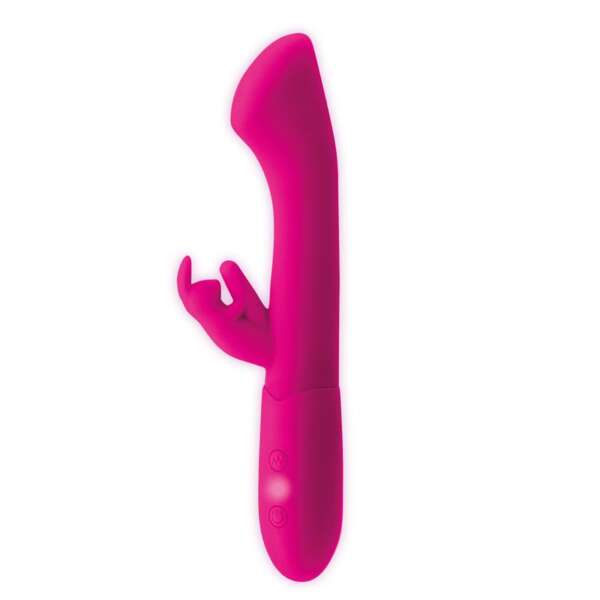 Cotton G-Spot and Rabbit Vibe USB Silicone Fuchsia – Image 5