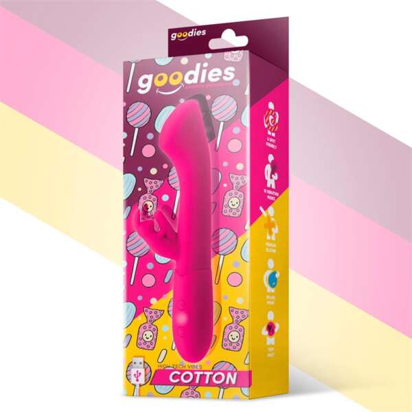 Cotton G-Spot and Rabbit Vibe USB Silicone Fuchsia – Image 7