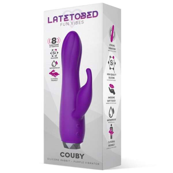 Couby Silicone Rabbit Purple Vibrator – Image 4