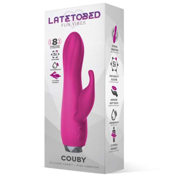 Couby Silicone Rabbit Vibe Pink – Image 5