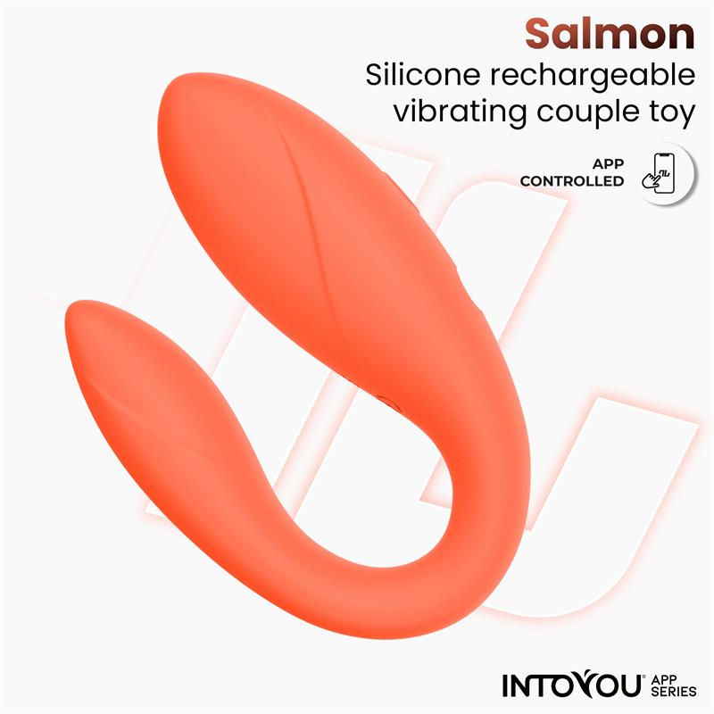 Couple Toy with App Flexible Silicone Salmon – Image 7