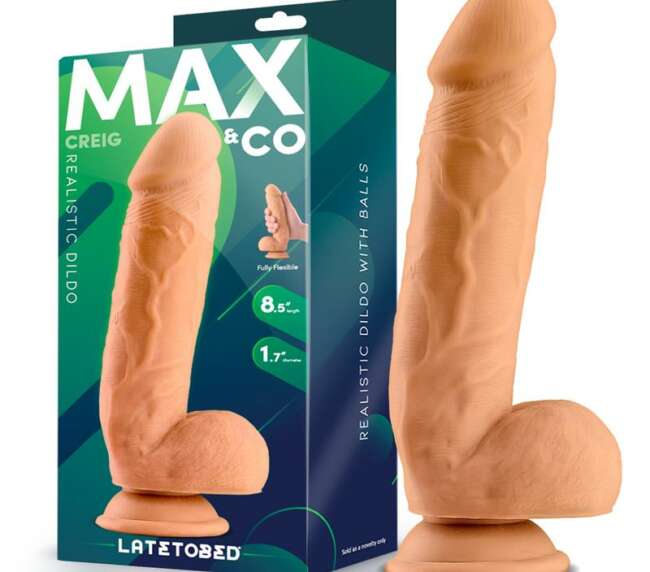 Creig Realistic Dildo with Testicles 8.5 Flesh
