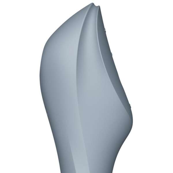 Curvy Trinity 3 Vibe and Clitoris Sucker Triple Stimulation Bluegray – Image 4