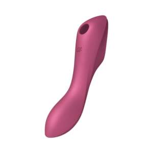 Curvy Trinity 3 Vibe and Clitoris Sucker Triple Stimulator USB Red