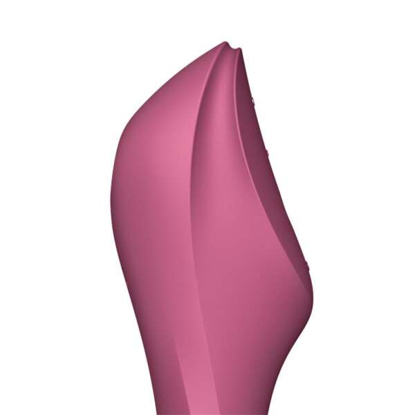 Curvy Trinity 3 Vibe and Clitoris Sucker Triple Stimulator USB Red – Image 4