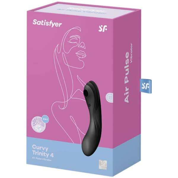 Curvy Trinity 4 Vibe and Clitoris Sucker 2 Motors Black – Image 4