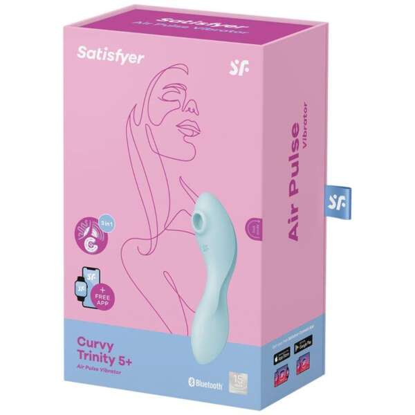Curvy Trinity 5 with APP Satisfyer Connect Blue – Image 4
