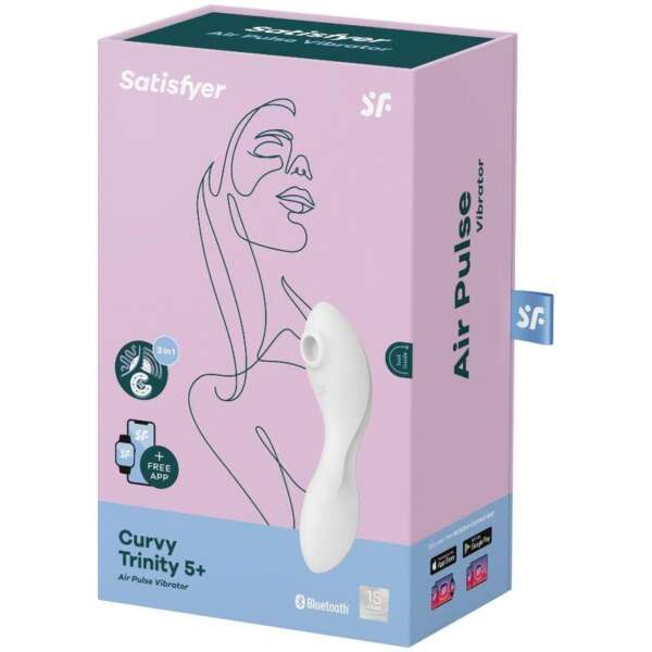Curvy Trinity 5 with APP Satisfyer Connect White – Image 3