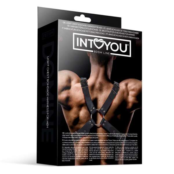 Darom Male Chest Bondage Harness Vegan Leather – Image 5