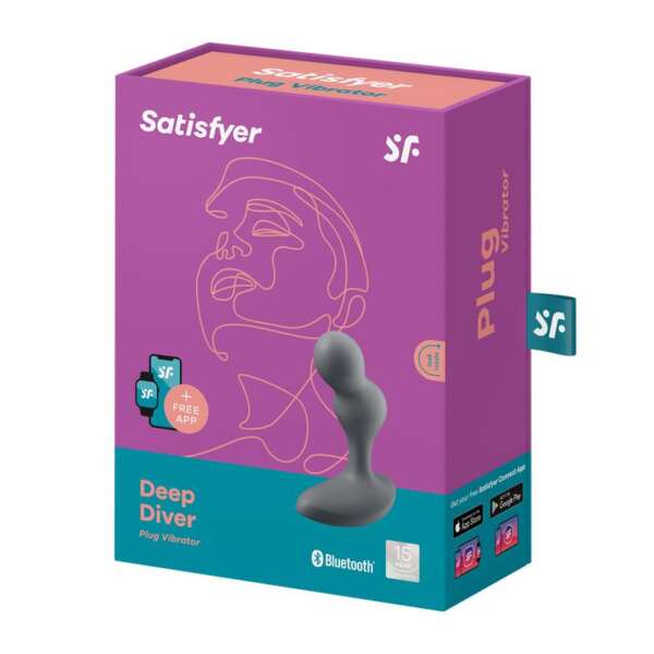 Deep Diver Butt Plug with Vibration Satisfyer Connect APP – Image 4