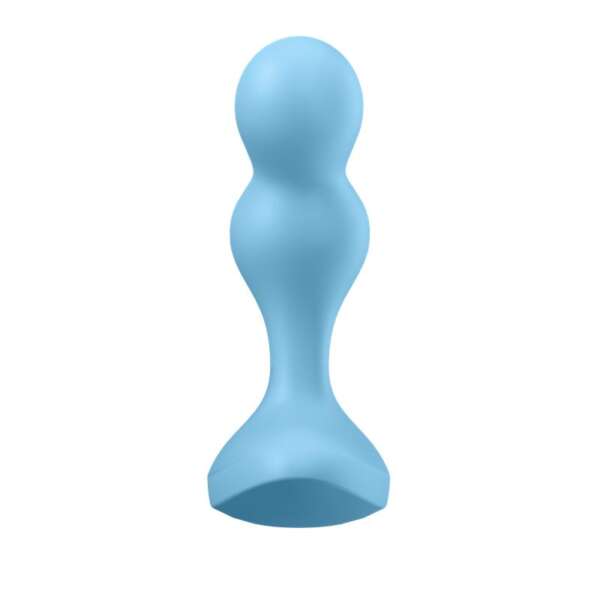 Deep Diver Buut Plug with Vibration Satisfyer Connect APP Blue – Image 3