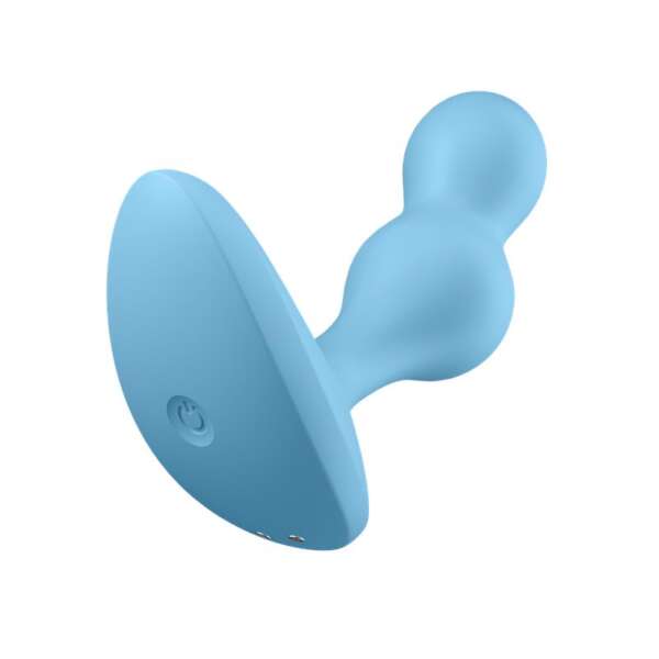 Deep Diver Buut Plug with Vibration Satisfyer Connect APP Blue – Image 4