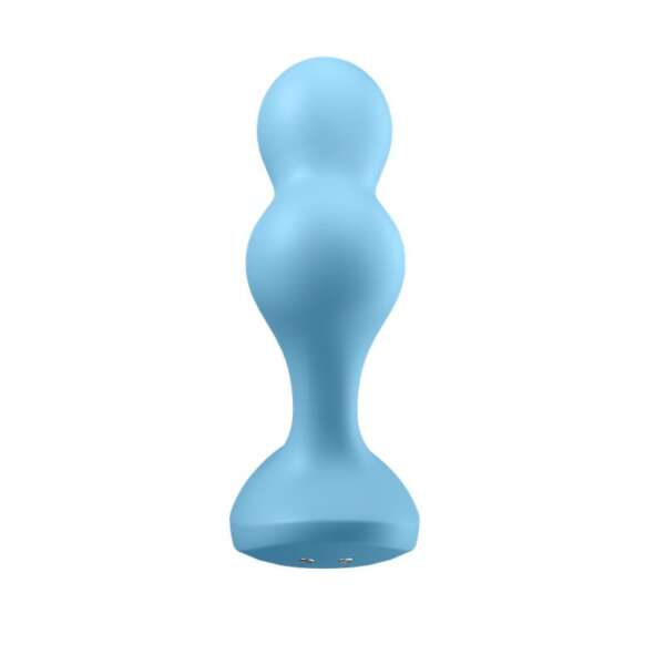 Deep Diver Buut Plug with Vibration Satisfyer Connect APP Blue – Image 5