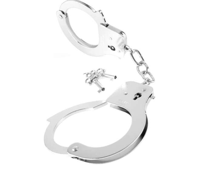 Designer Metal Handcuffs Silver