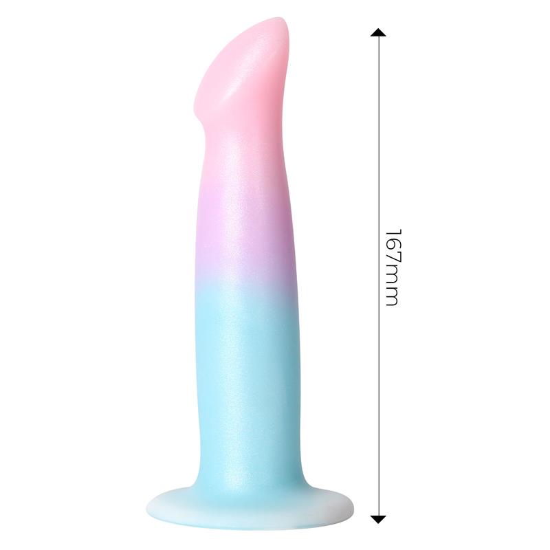 Dildo Dildo with Vibration and Suction Cup Gradient Colour 17 cm – Image 6