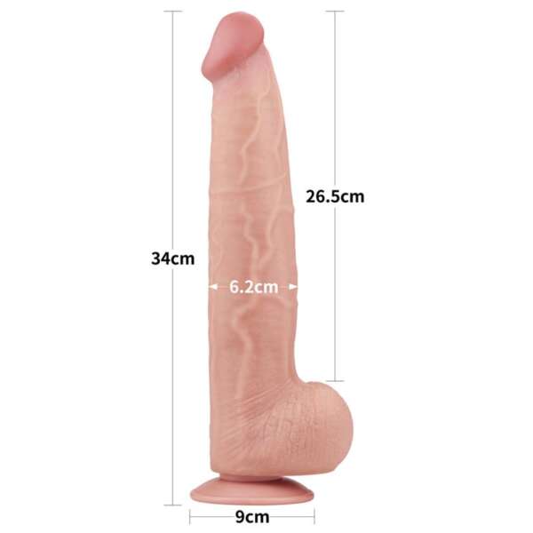 Dildo Dual Layer Sliding Skin 13.5 – Image 7
