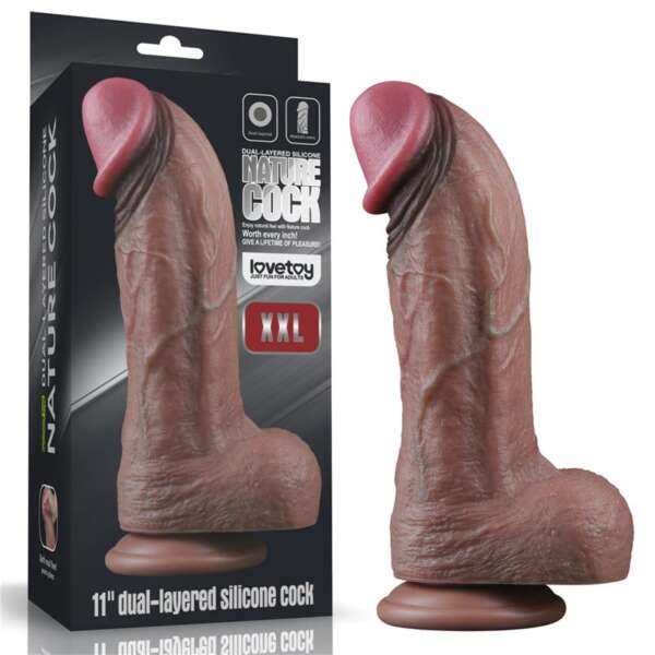 Dildo Dual Layered Silicone XXL 11 – Image 7