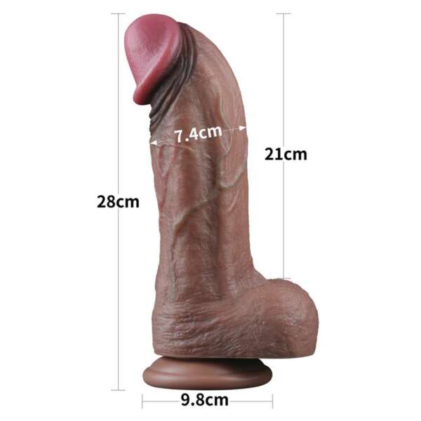 Dildo Dual Layered Silicone XXL 11 – Image 8