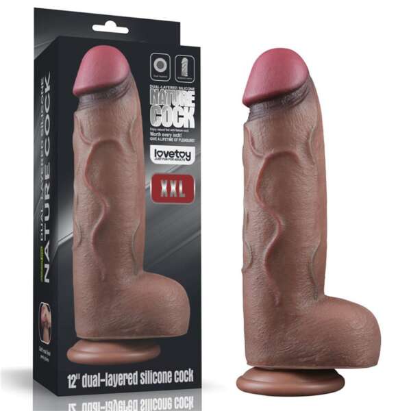 Dildo Dual Layered Silicone XXL 12 – Image 3
