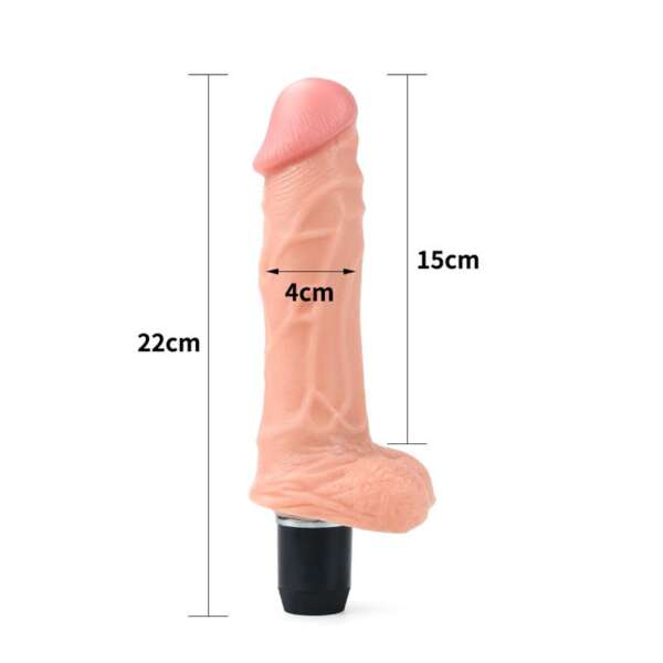 Dildo Flexi 9 with Vibration Flesh – Image 7