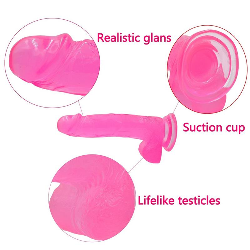 Dildo Jelly Studs 8 Pink – Image 9