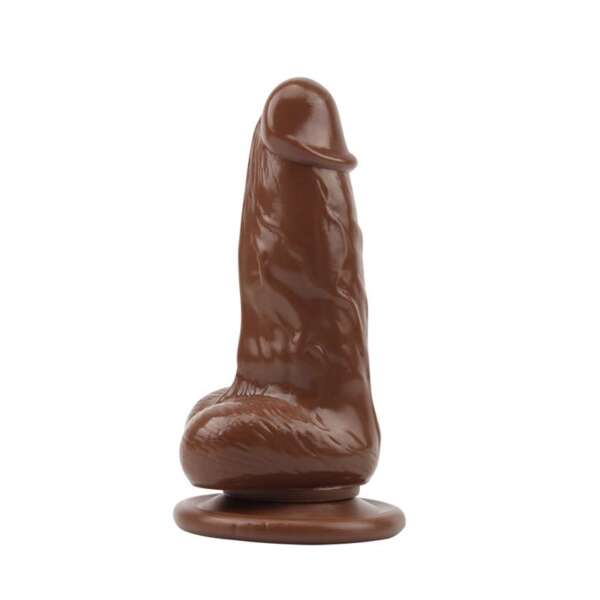 Dildo Jumbo Jack 6 Vibrating Dildo-Brown – Image 3